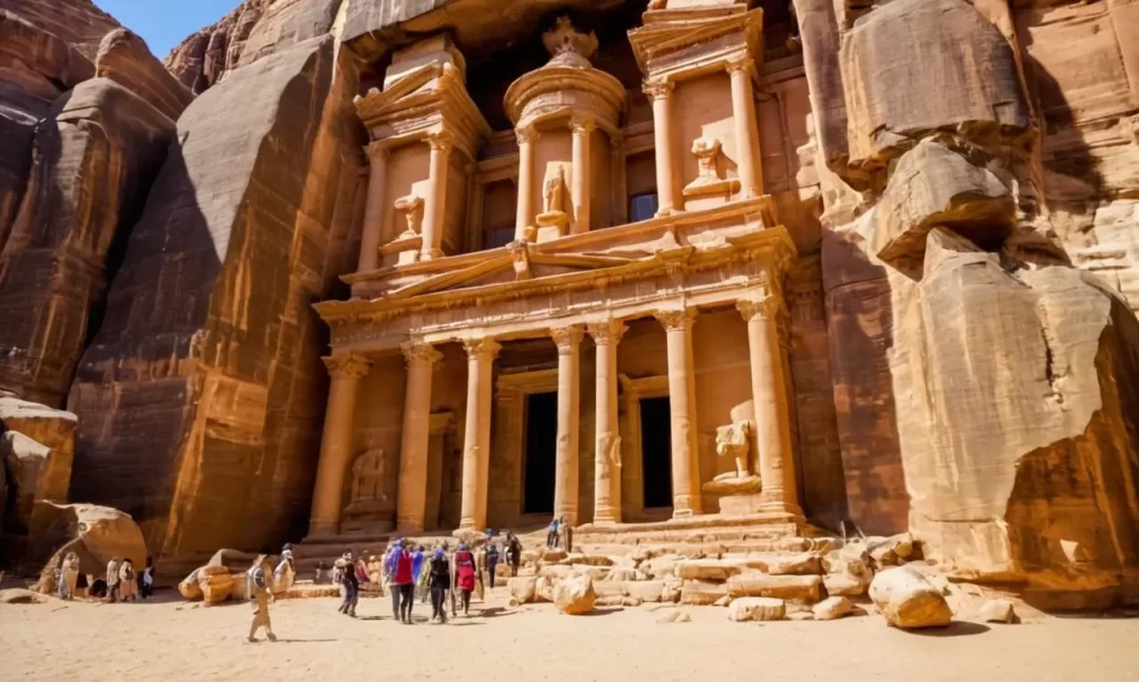 Ruinas ancestrales y majestuosa arquitectura en un desierto de colores vibrantes y misterios arqueológicos invitan a la exploración y la aventura