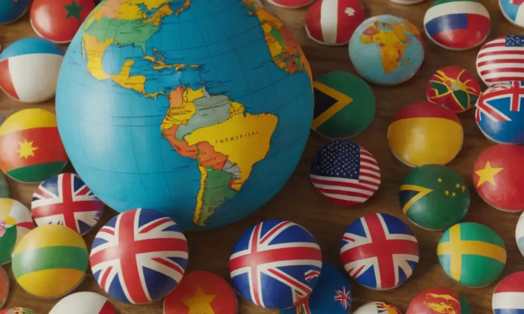 Una representación visual que refleja la diversidad cultural y la colaboración global a través de colores vibrantes