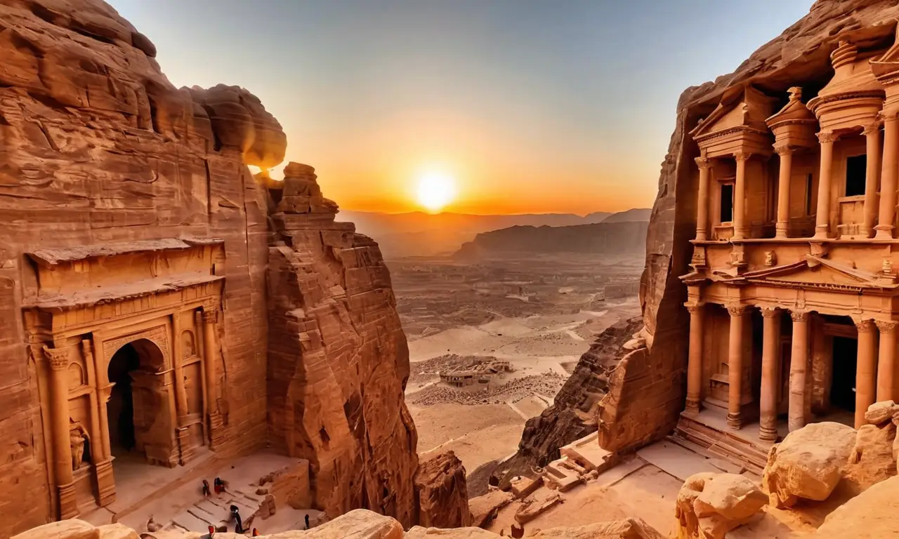 Ruinas antiguas y paisajes deslumbrantes en Petra ofrecen una rica herencia cultural y misterios por descubrir