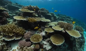 Los arrecifes de coral vibrantes enfrentan la amenaza del blanqueamiento y la contaminación